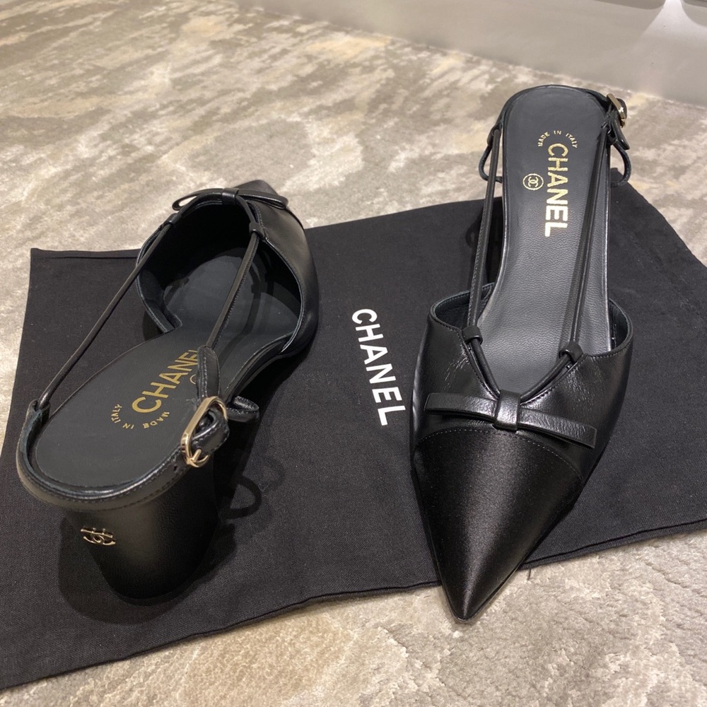 Brand New Chanel Classic Slingback Heel Size 41